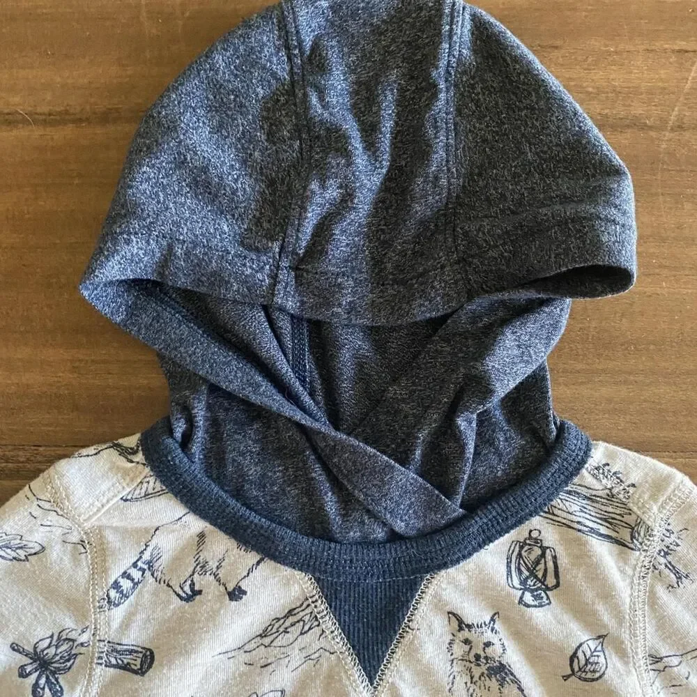 Genuine Kids Woodland Animal Hooded Shirt Boys' 2T